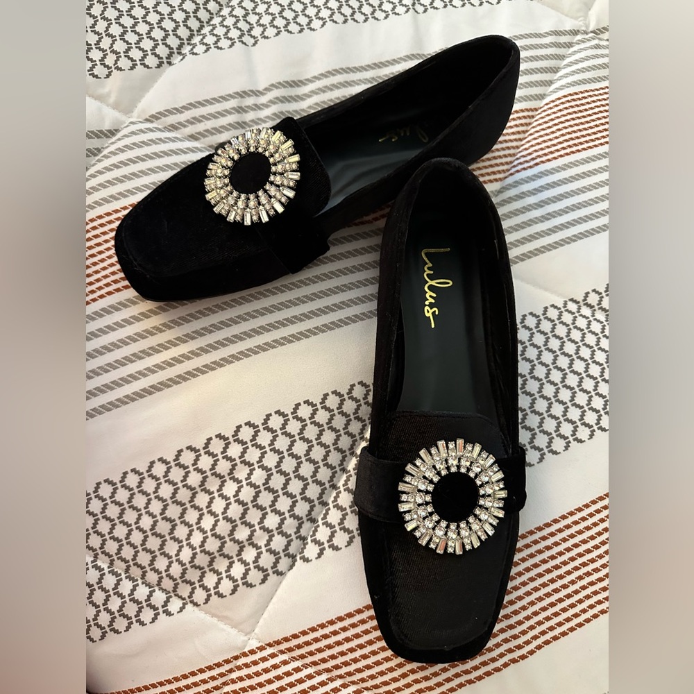 Lulu Loafers with Silver Embellishment- NEW never worn - Picture 3 of 5